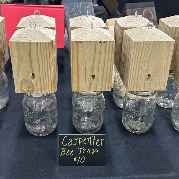 Wood and Glass Carpenter Bee Traps - Picture 1 of 1